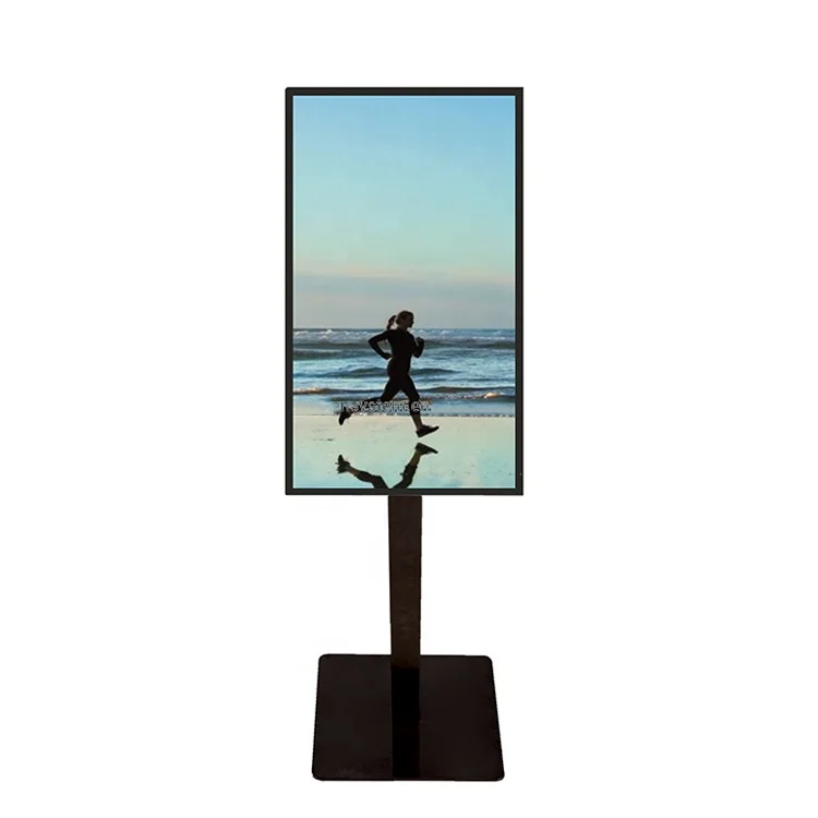 EKAA  55 inch new design holographic  waterproof IP 67 side walk sign poster  3000 nits  outdoor LCD advertising displayer DOOH