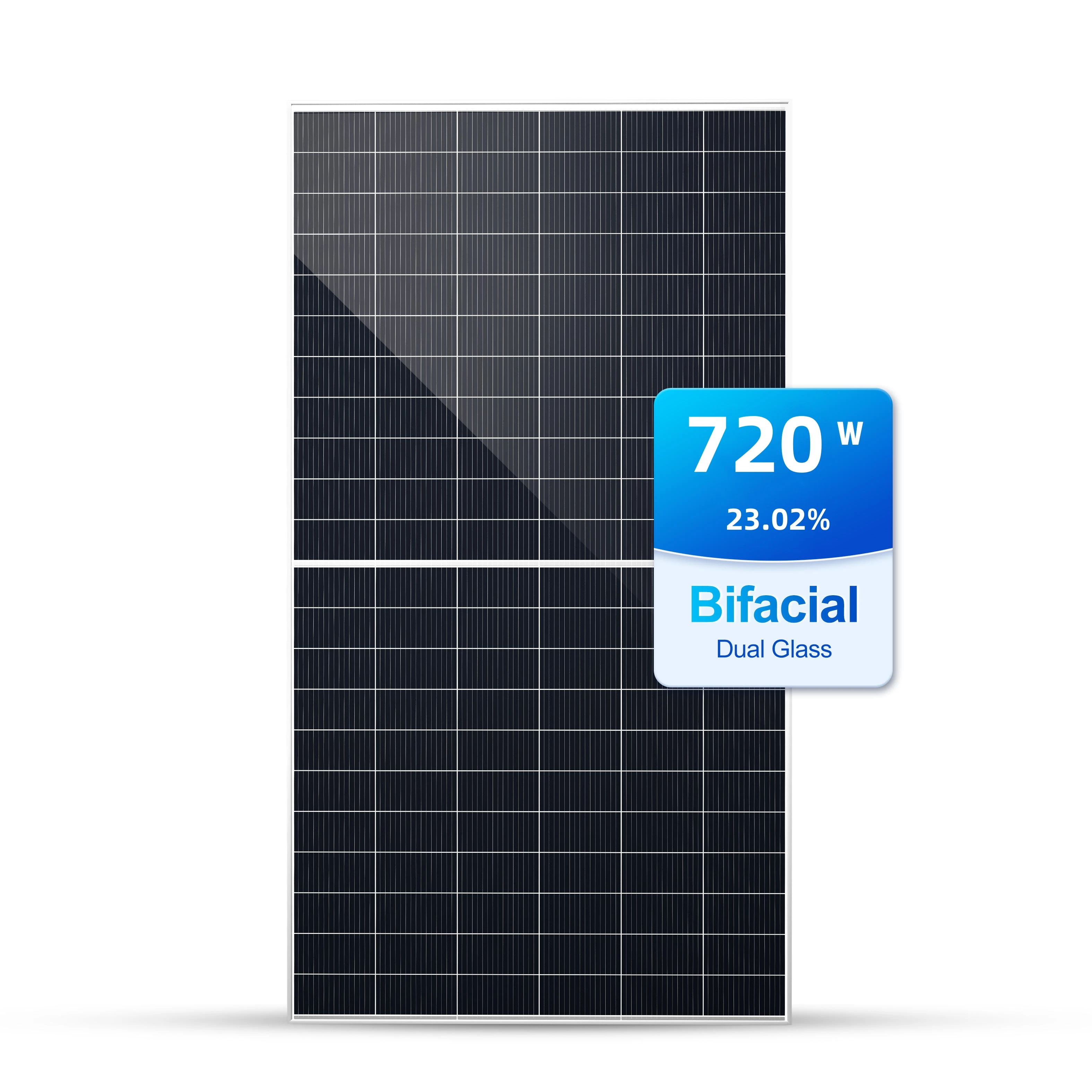 700w solar panel topcon n type bifacial solar modules solar system 725 watt pv panel with double glass 700 watt 705w in stock