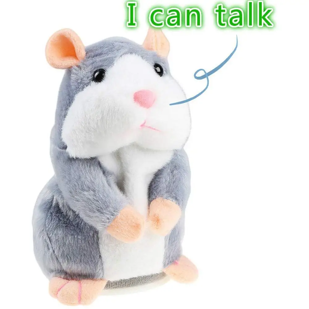 Popular sound record speaking dolls plush talking hamster toy