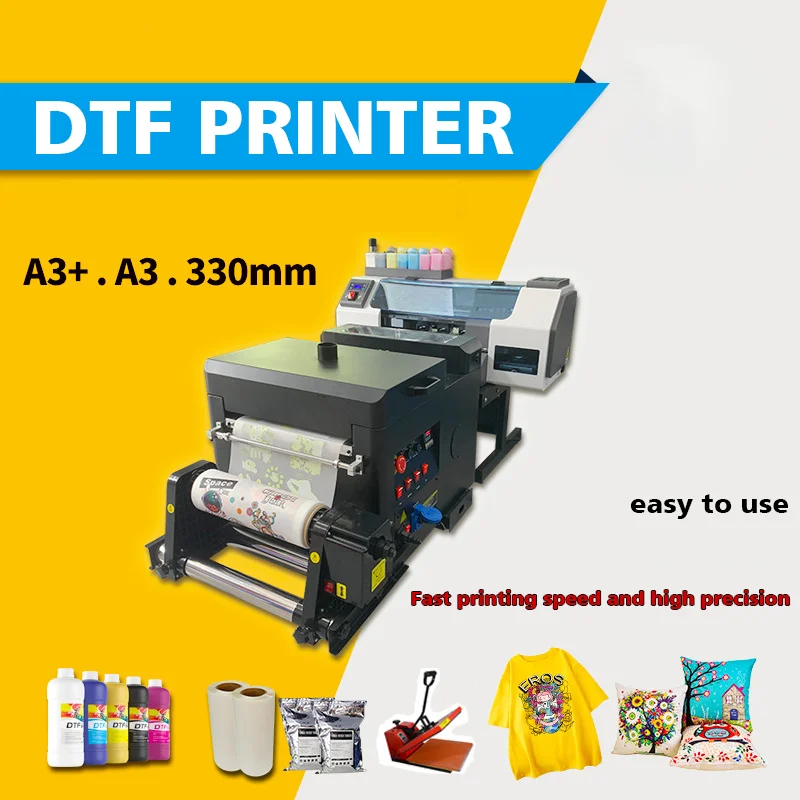 2024 Wholesale DTF Printer 60cm 4 Head DTF T-Shirt Printer Digital Dtf Printer I3200 With Powder Shaker