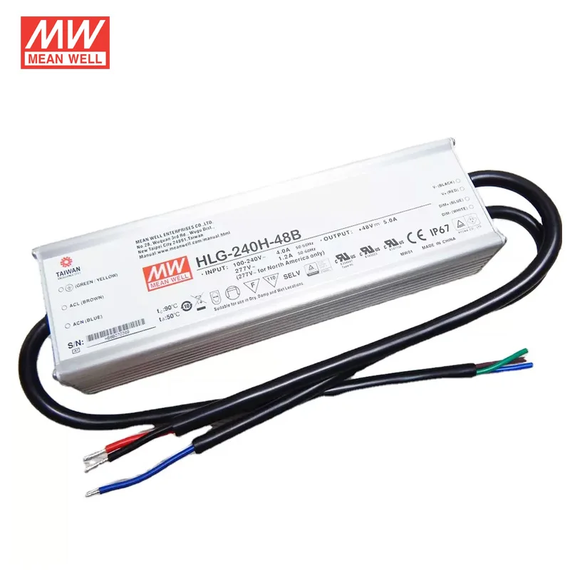 Meanwell 240W 48V dimmable LED Driver HLG-240H-48 hlg 240h 48 mean well