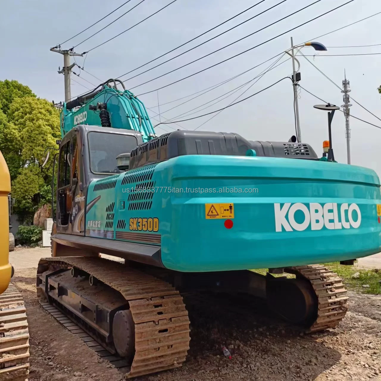 Большая машина экскаватор Kobelco SK350 Подержанный хорошая производительность низкая цена японская гидравлическая строительная