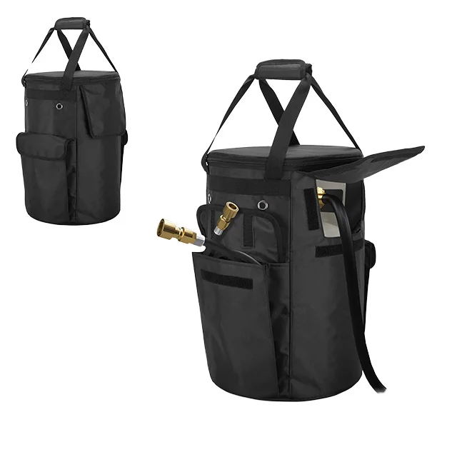 Hot selling Traveling table Tabletop Feature 2 Storage Pockets Ventilated with 4 Holes Water & Wear Resistant Propane Tank Cover