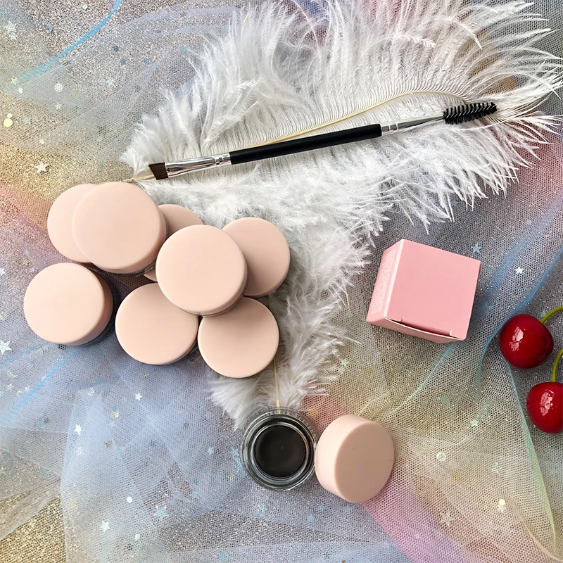 Wholesale Vegan Cruelty Free Makeup Cosmetics Eyebrow Cream Long Lasting Waterproof Eyebrow Cream Gel Eyebrow Pomade