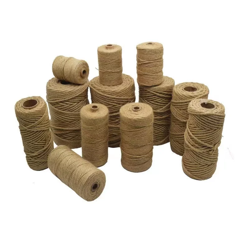 100% natural jute rope Twist Rope Brown manila rope suitable for wharf tree swing