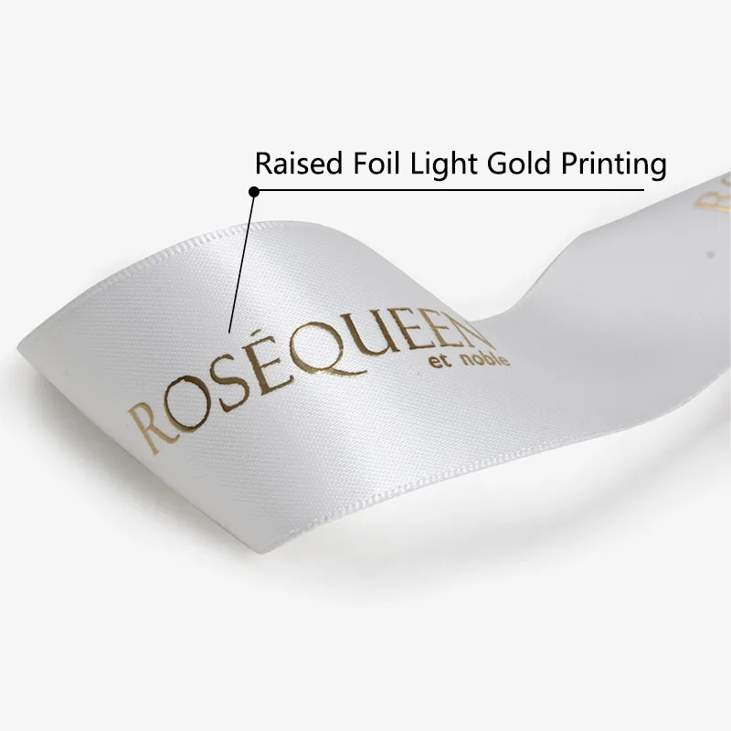 Low MOQ Custom Logo Printed Ribbon Satin or Grosgrain Ribbon