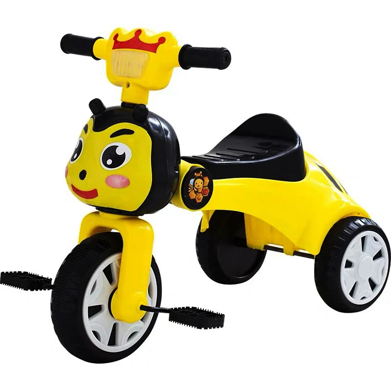 Детский трехколесный велосипед складной мультяшный игрушечный трехколесный велосипед