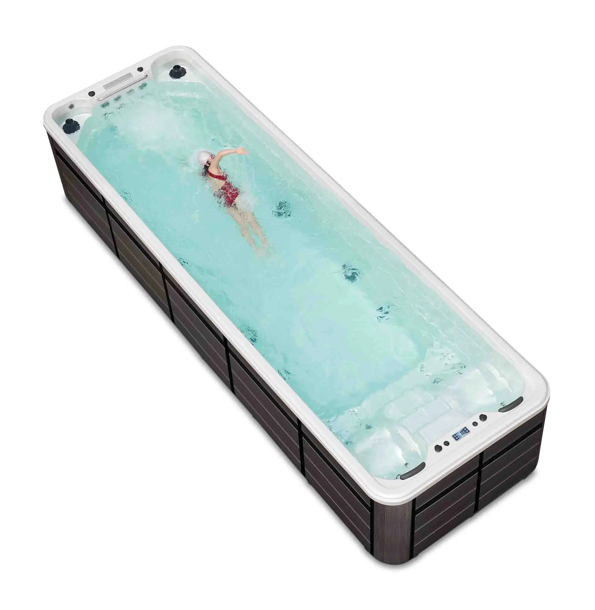 Endless Swim Spa Pool outdoor swimming bathtub 7m with yacuzzi whirlpool hot tubs
