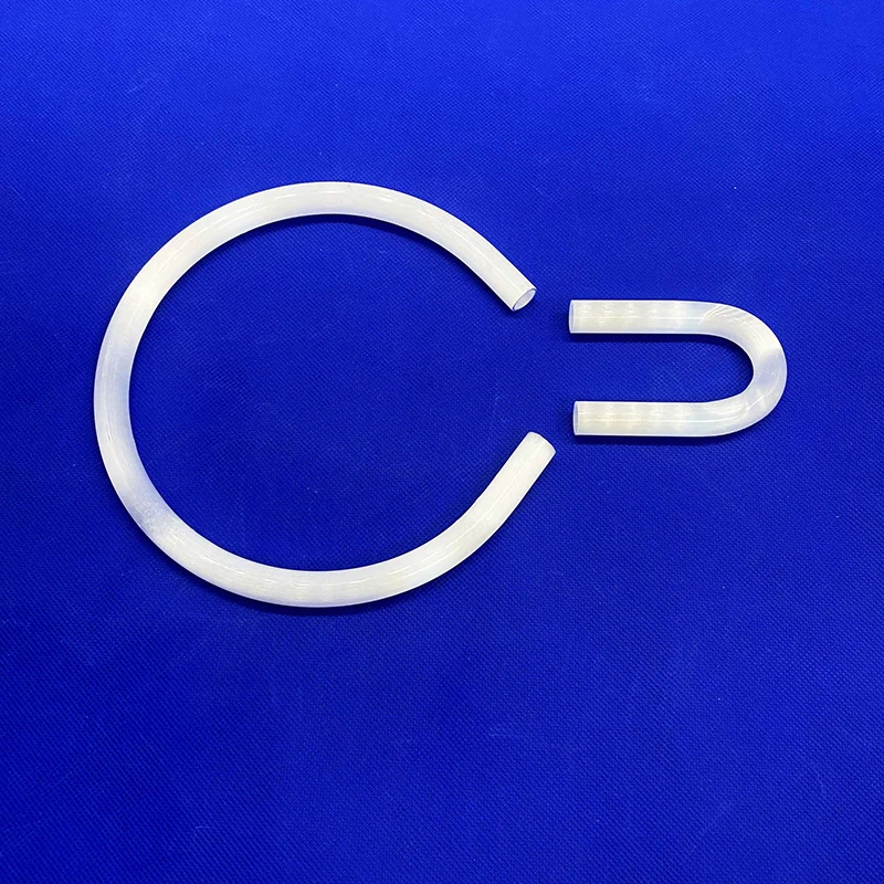 Milky White Quartz Glass Tube Heat Resistant Quartz Glass Pipe