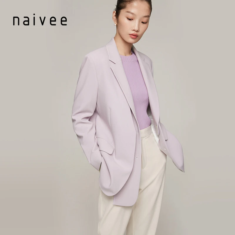 
naivee spring series premium notched collar office lady blazer women coat women suit versatile 