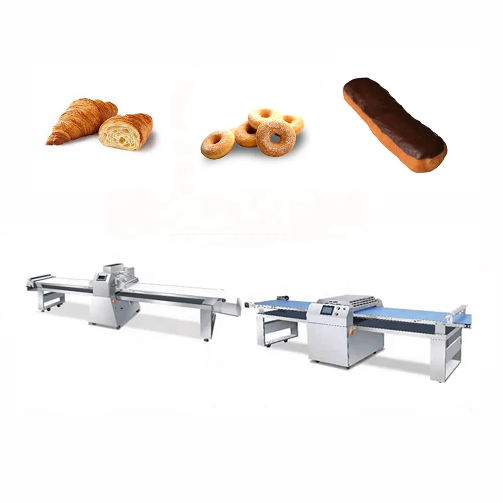 Easy operation croissant production line/ Full automatic croissant making machine/soft bread donut making machine