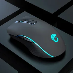 Great Roc custom logo 6 button 1000/1600/2400 DPI lightweight ergonomic mouse gaming backlit 2.4G wireless computer mouse gamer
