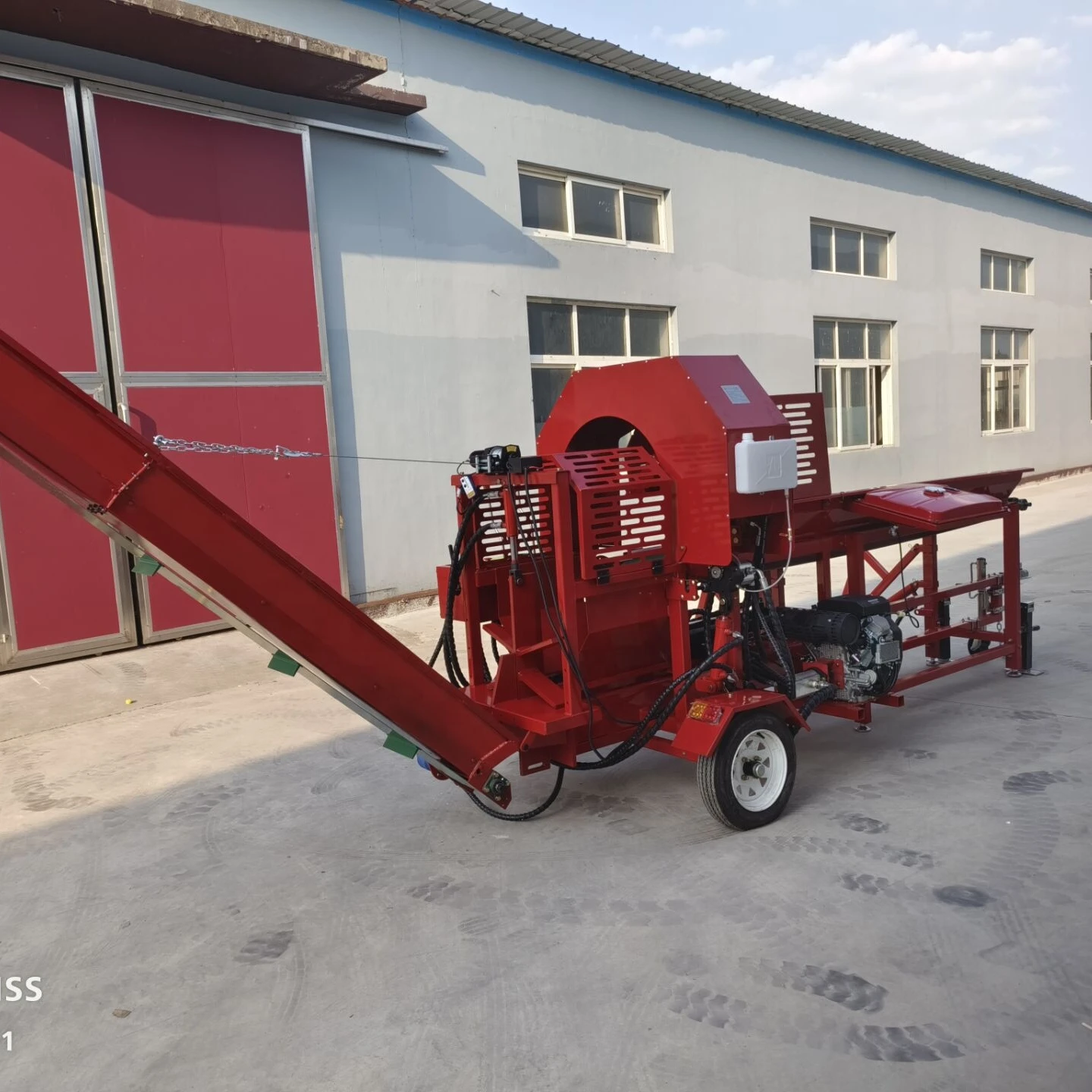 hydraulic firewood processor woodworking machinery 35 ton log splitter