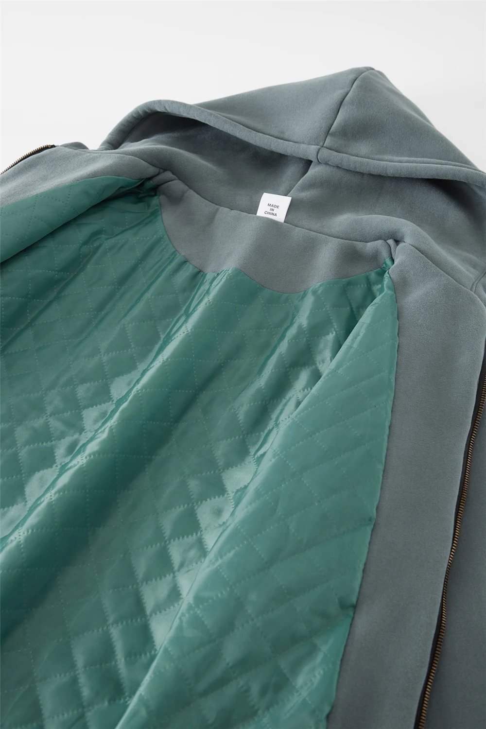 heavy weight 380g blank high quality hoodies wholesale zip up hoodie with cotton lining zip up jacket cardigan for Men