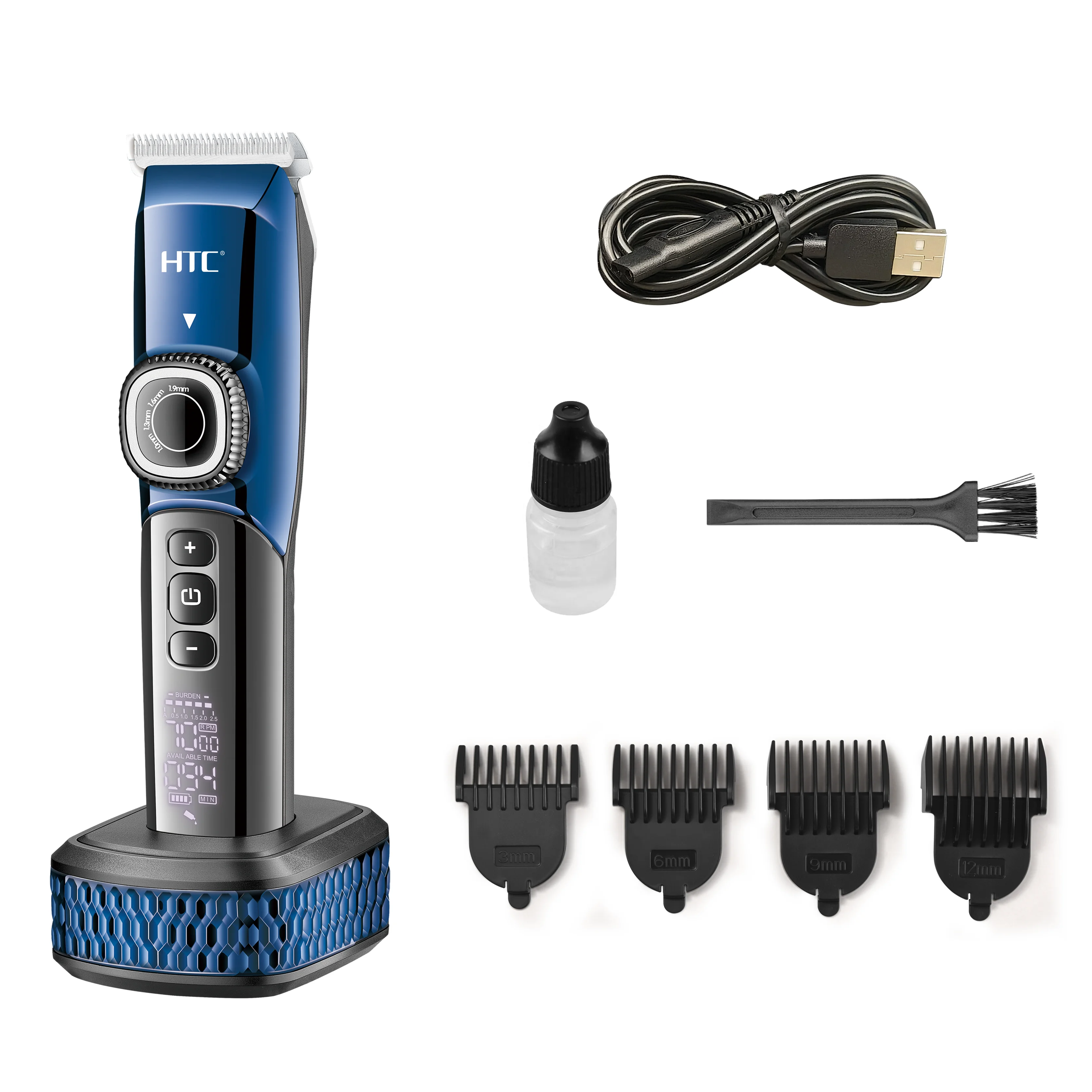 HTC AT-788 Portable Hair Cut Machine for Men Professional Clipper OEM Professional Cordless Hair Trimmer