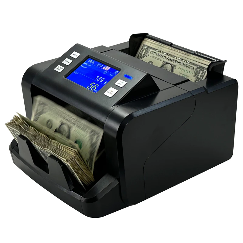TFT Touch Display Single CIS Mixed Value Amount Bill Notes Counter MDC/SDC Counting Mode Vietnam /Thailand THB Money Calculator