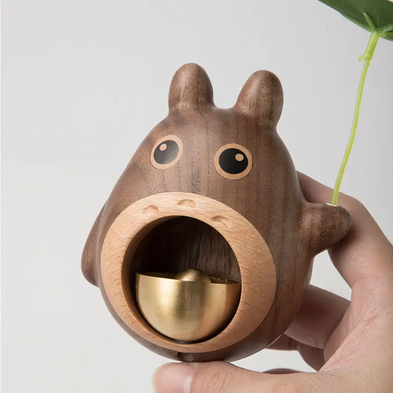 Black Walnut Dragon Bell Wood Crafts Dopamine Suction Door Wind Chimes Pendant Novelty Gifts Interior Design Home Decor Supplies