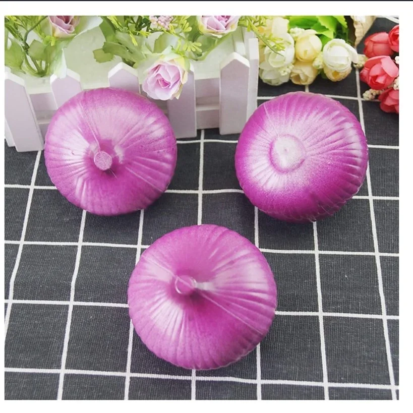 Artificial Onion - Plastic Vegetable Purple Onions Fake Vegetables