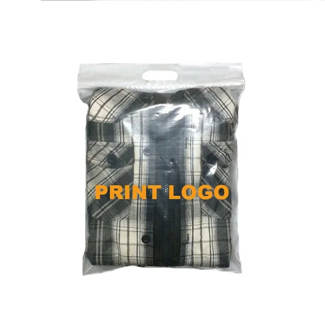 custom logo print resealable ziplock hoodie t shirt package white clear plastic zipper bag with handle