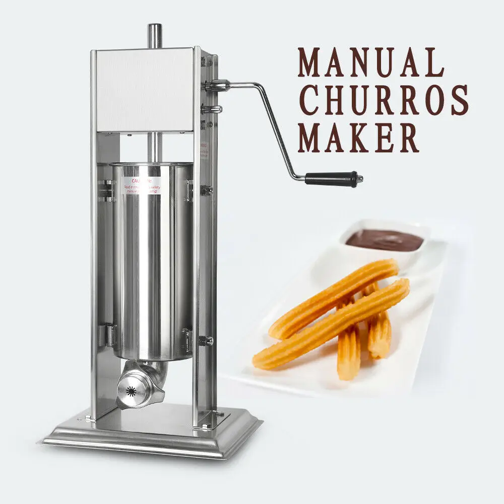 5 L  5 Sets of Churros Mold Manual Spanish Churros Maker Machine