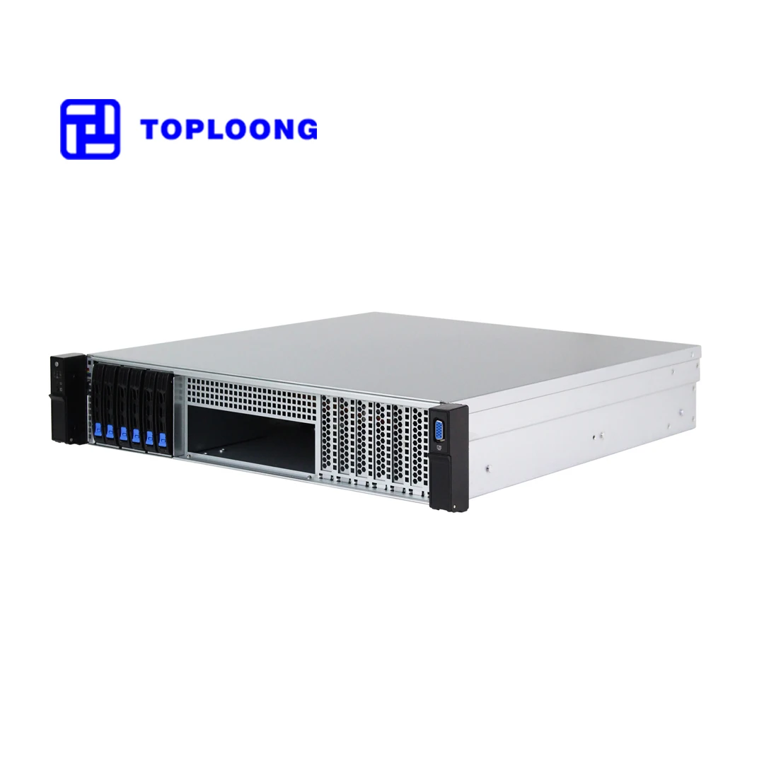 Toploong TP2U430 NAS Storage Server Case Chassis with 6pcs 2.5 inch hdd drive SATA backplane