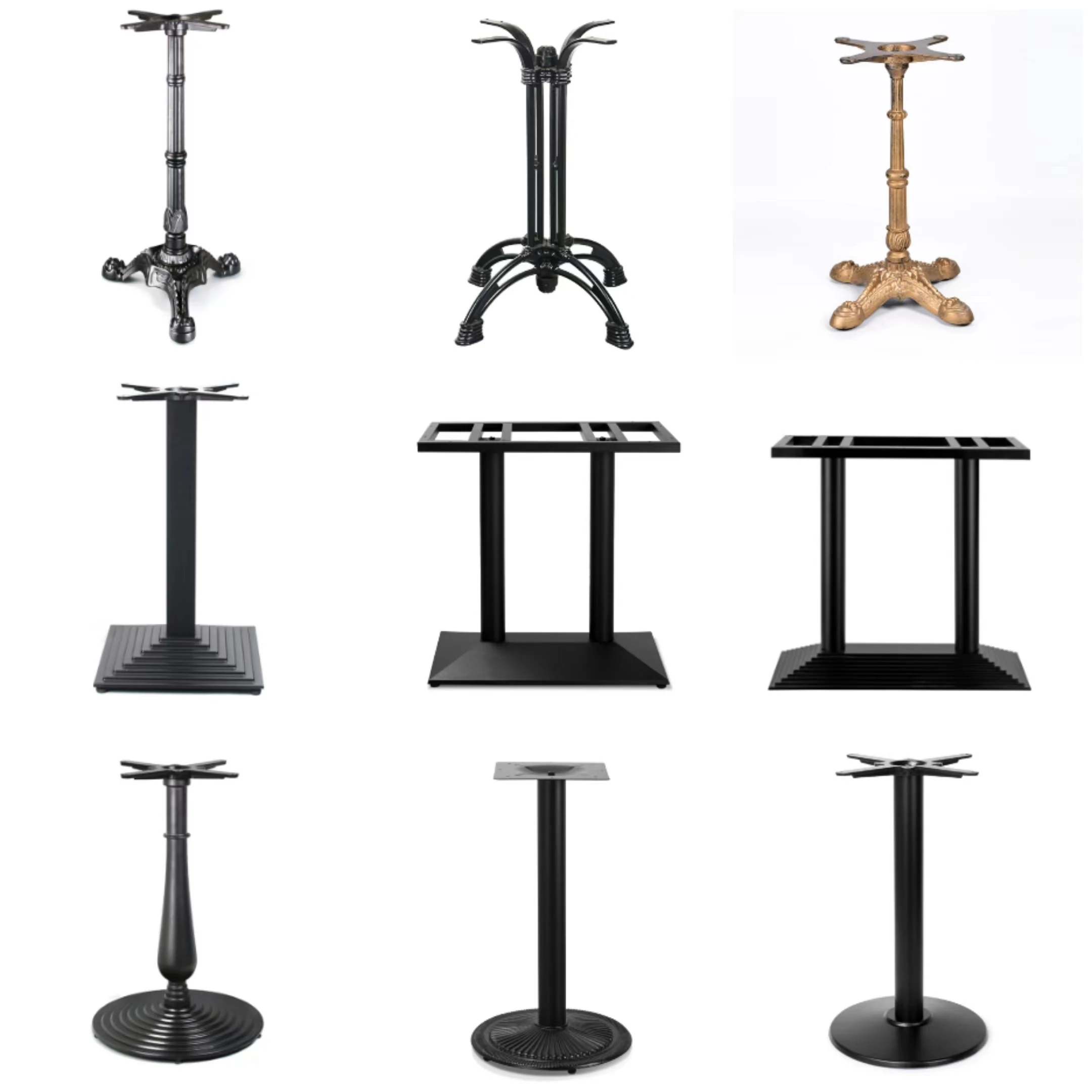 Mesa Square Quartz De Metal Para Mesas Base De Table Base De Table Crank Industrial Metal Stainless Steel Cafe Table Base