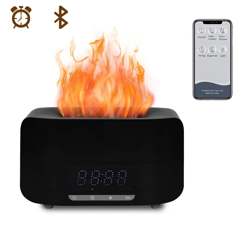 Smart Household Table Electric Ultrasonic DC Charge Fragrance Aroma Essential Oil Simulation Flame Aromatic Diffusers