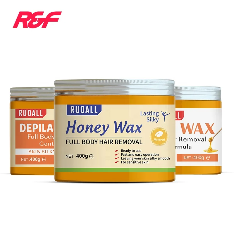 Ruoall Hair Removal Depilatory Wax Comes With Wax Paper and Wooden Sticks