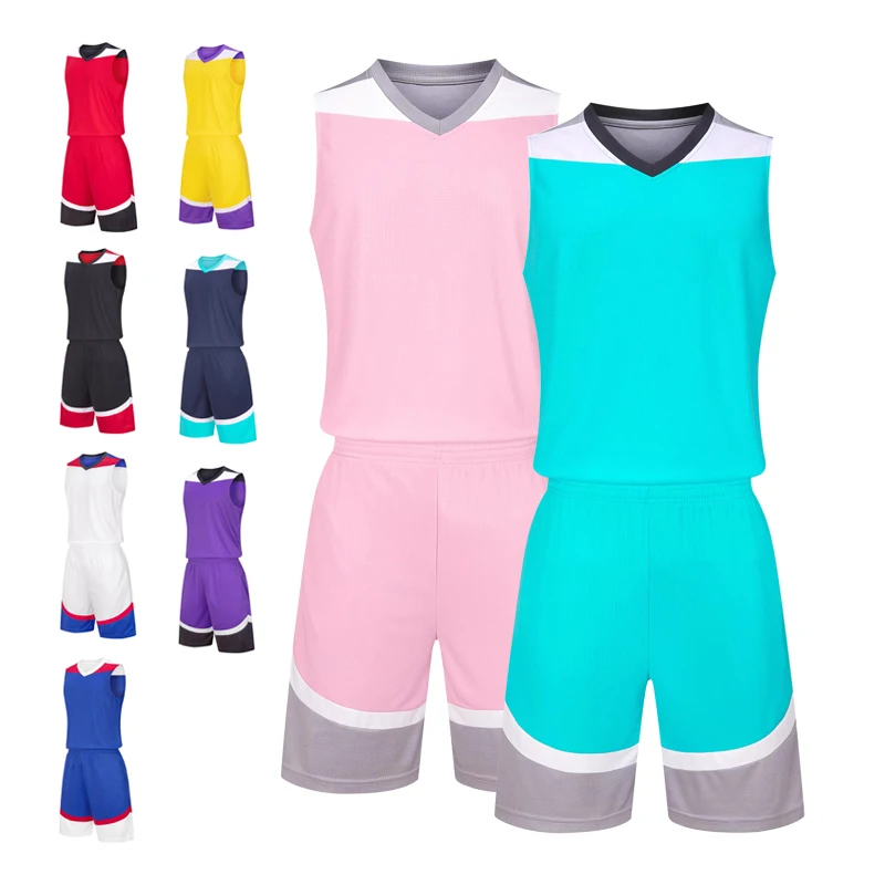 Custom Sublimation Reversible Basketball Jersey Factory Price Breathable Cheap Basketball Reversible Jerseys Basketball Wear