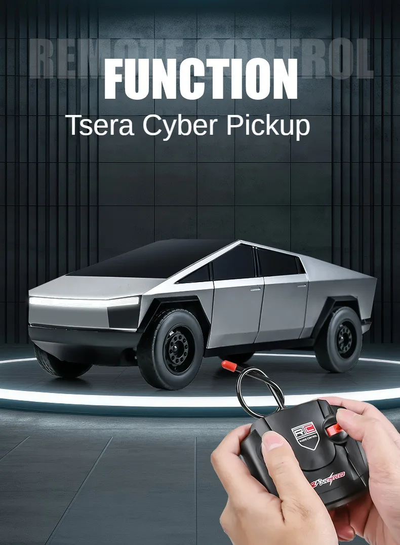 2024 RC 1:14 remote control car model high-speed off-road car T esla Cyberpickup Boy Bigfoot Racing RC toy