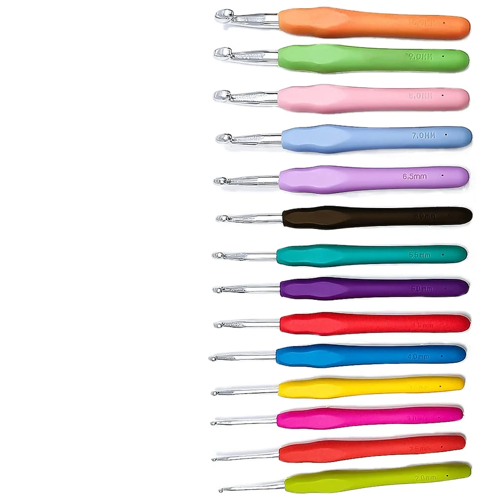 Soft Rubber Handles crochet hook TPR
