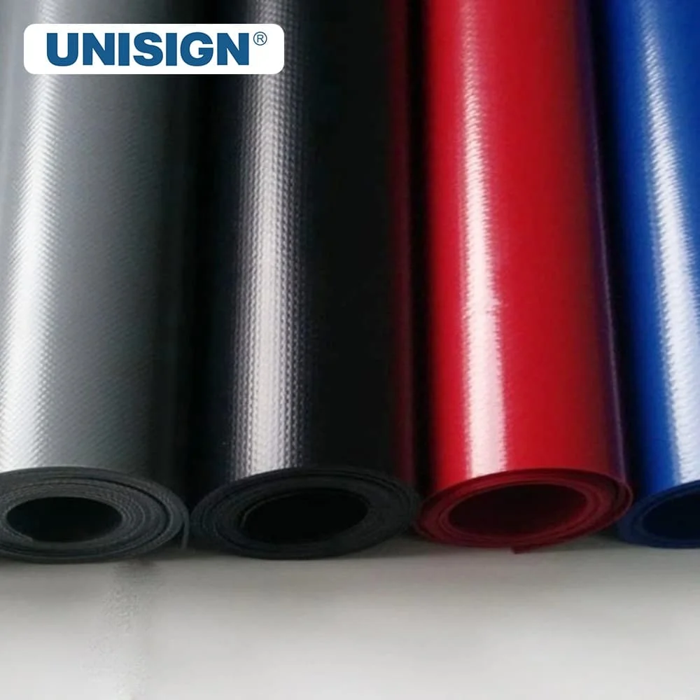 550GSM 610GSM 650GSM 1000d 0.5mm 100% Polyester Blue Roll Vinyl Tarp PVC Coated Tarpaulin Fabric
