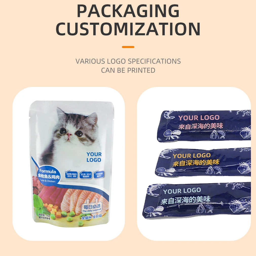 One Stop Pet Food Factory Lick Strip Kitten Cheap Mbiby Feeding Reward Wet OEM/ODM Cat