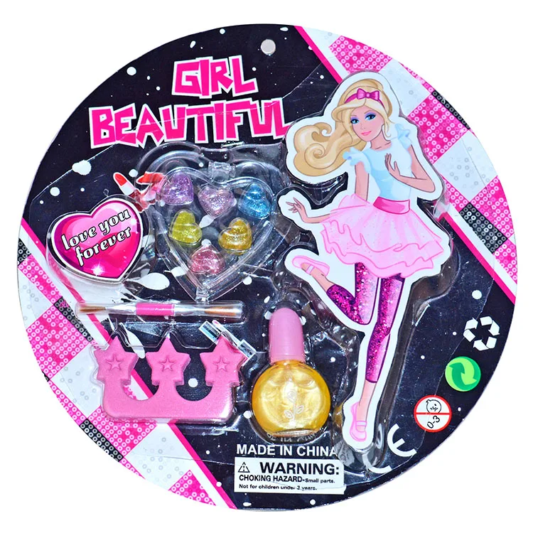 Girl Toy Beauty Set Kid Cosmetic, Nail Art Toy Polish Organic Make Up For Kid Non Toxic