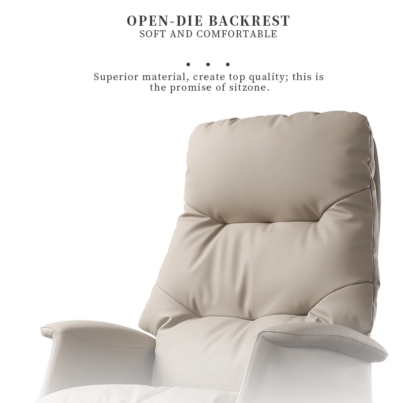 Luxury modern reclining lunch break chair leather executive manager office chair