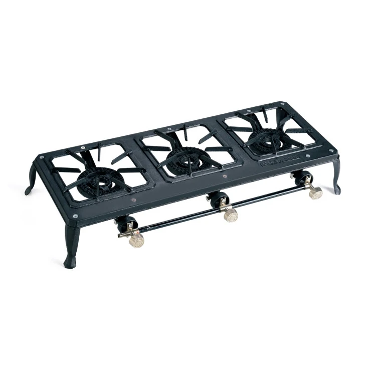 2022 Factory Outlet Black Painted Good Price 3 Cast Iron Burner Gas Stove