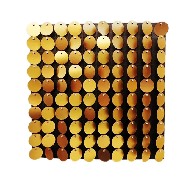 Backdrop Wall Hot Sale 4D Sequin Shimmering Wind Flapping Wall Panel Backdrop For Wedding party decorate