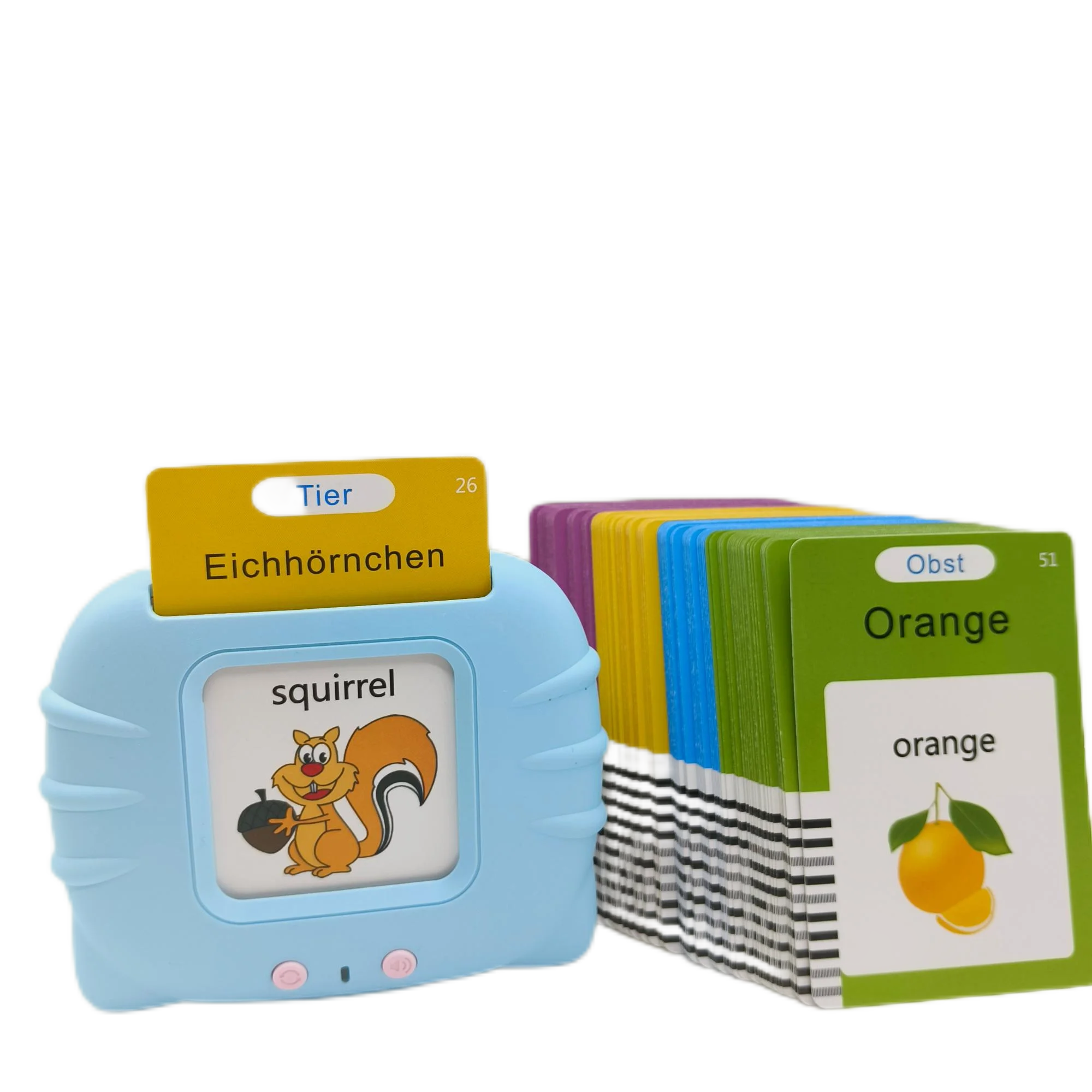German Learning Flashcard Kids Read Machine Children Educational Cognitive Toys Cards Talking Flash Card Toys For Children