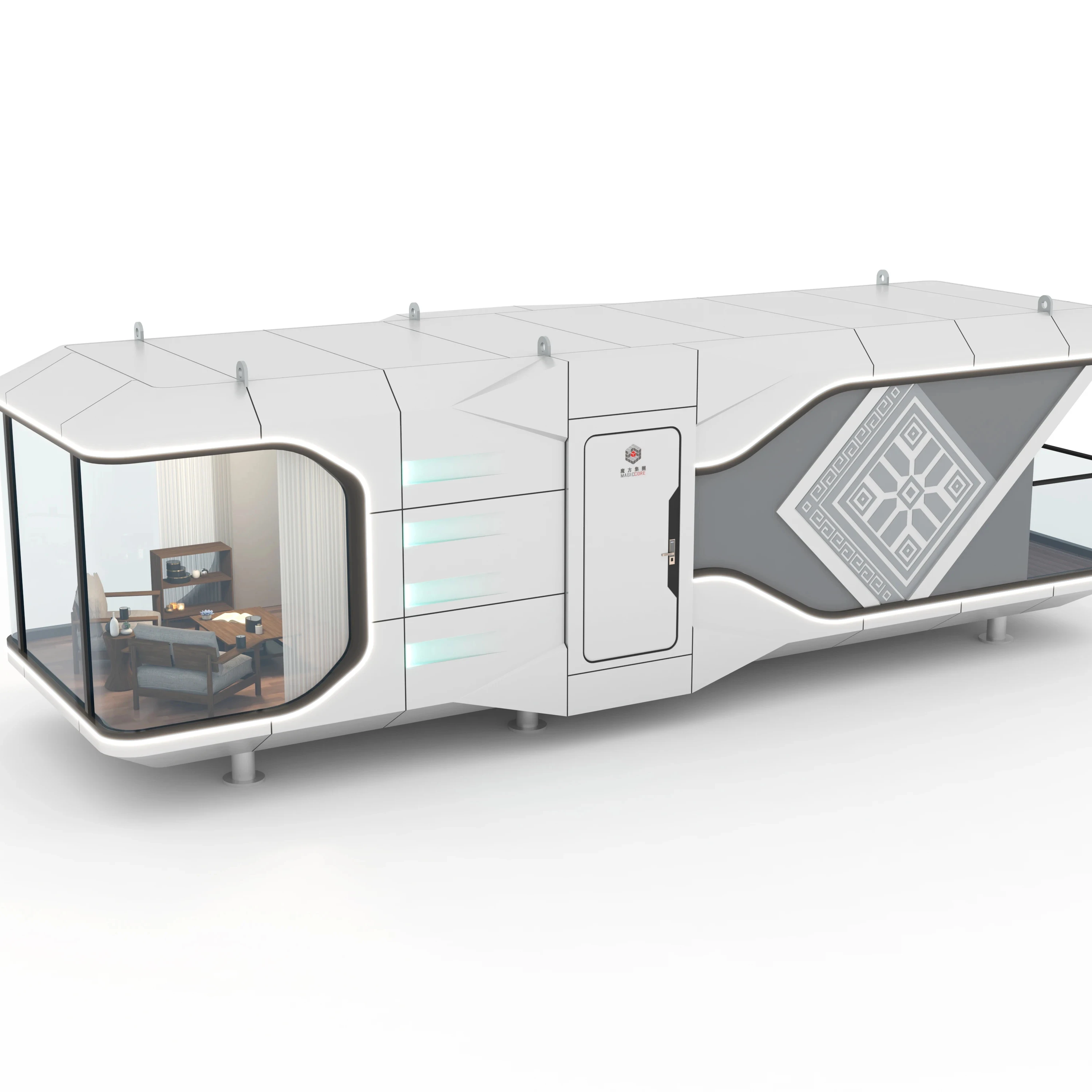 Light steel frame beautiful home luxury prefabricated  SPACE CABIE HOUSE
