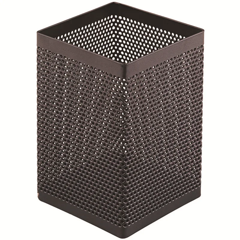 Exquisite Senior Simple Square Metal Black Pen Holder Store All Kinds Of Pens Pen Holder Office Desk Tidy