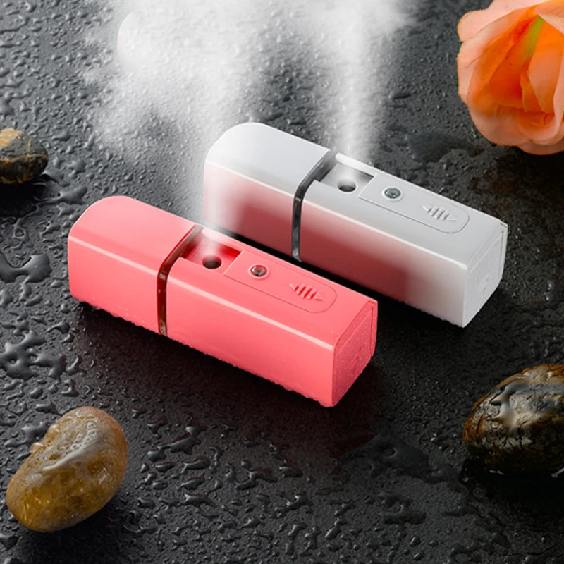 Портативный мини-распылитель для лица, с зарядкой от USB