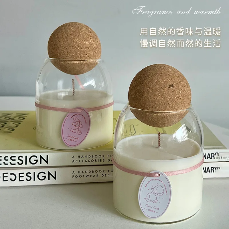 High Quality Factory Luxury Glass Wholesale Empty Black White Custom Boxes Packaging Glass Jar Scented Candle Soy Wax