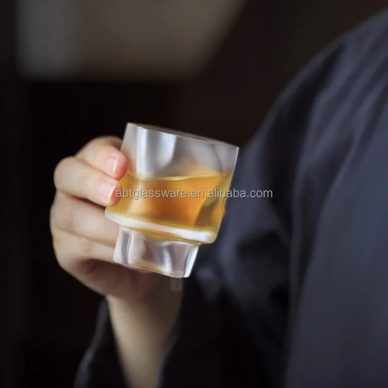 70ml custom logo clear frosted shot glass bullet shot glass souvenir with heavy stem