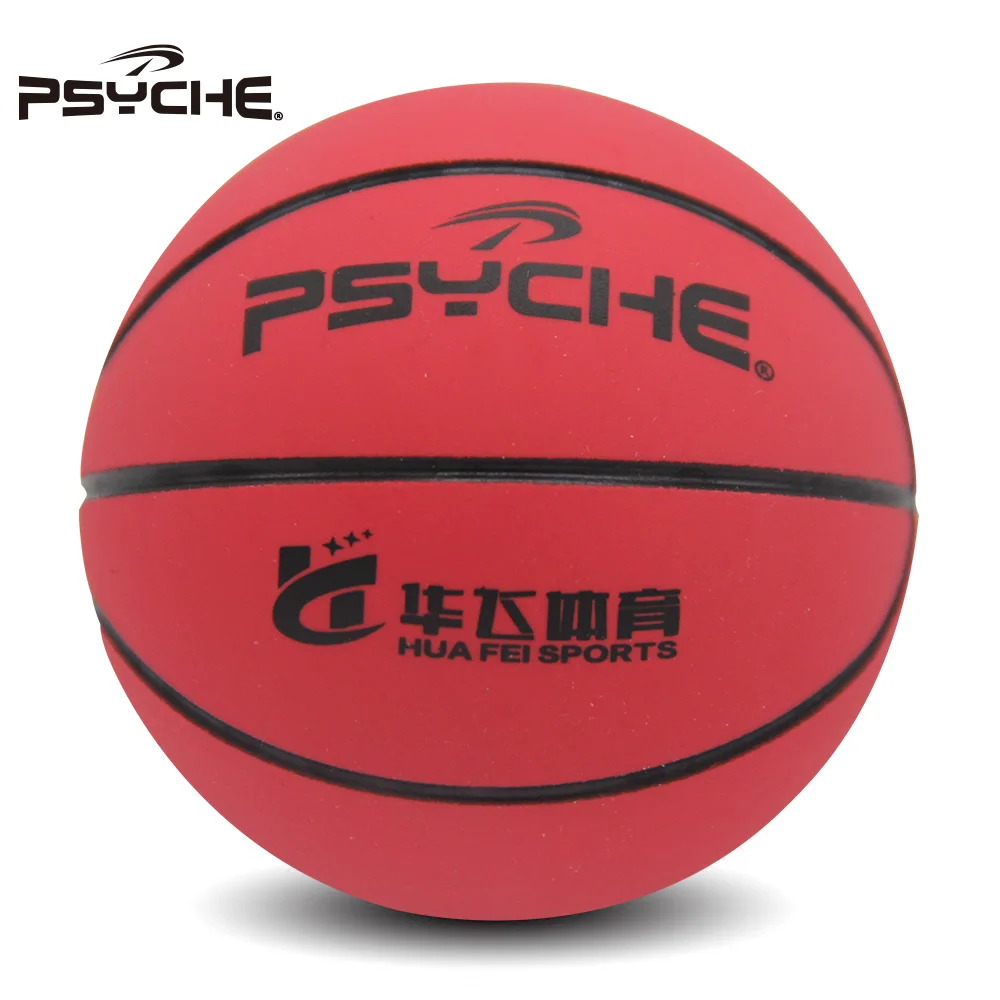 Competitive Price Red Nature Rubber High Bounce Ball Basketball Design For Training