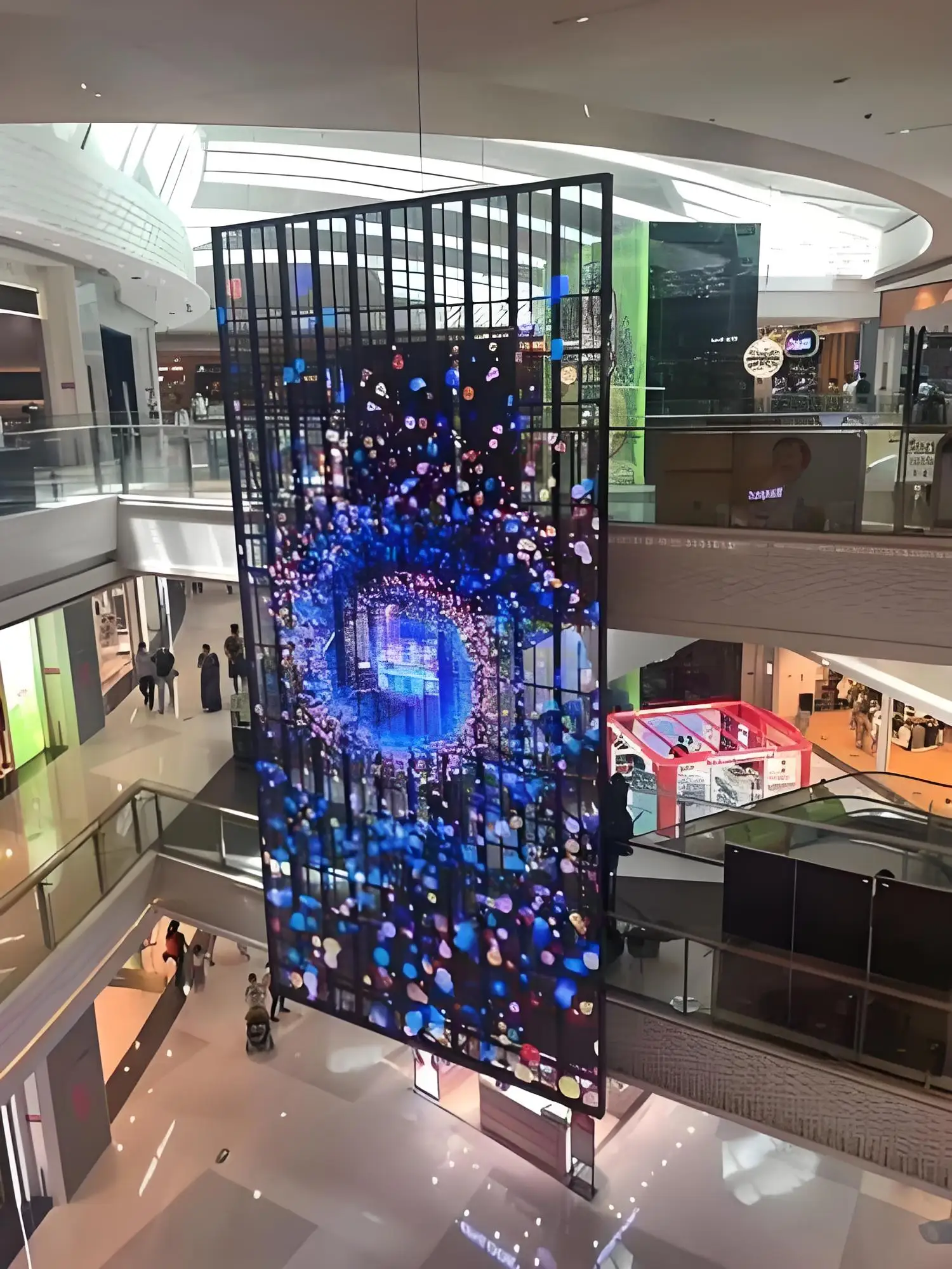 Indoor and Outdoor Transparent LED Film Display Screen Glass Board with SDK Function for Education Shopping Mall Wayfinding