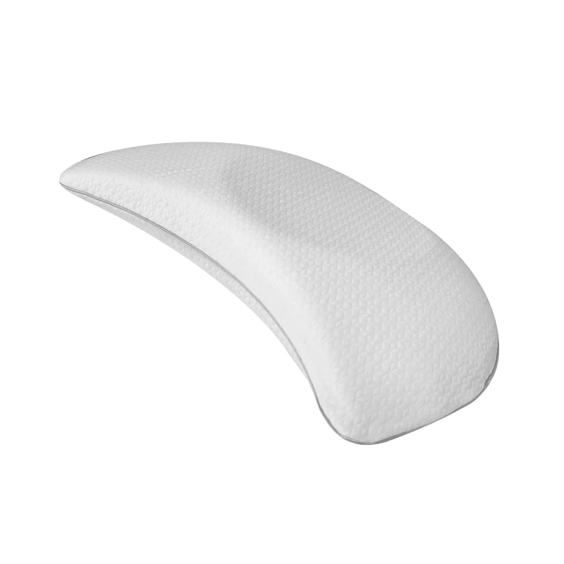 Moon Top Comfortable Memory Foam Pillow Custom Logo Bamboo Fabric Inflatable Orthopedic Travel Pillow Relief Neck Pain Sleeping