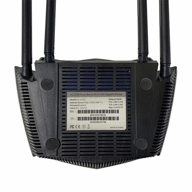 Wholesale PIX-LINK AC22 Dual band AC 1200Mbps Gigabit Ports home Wireless Router easy setup Wifi Repeater Router