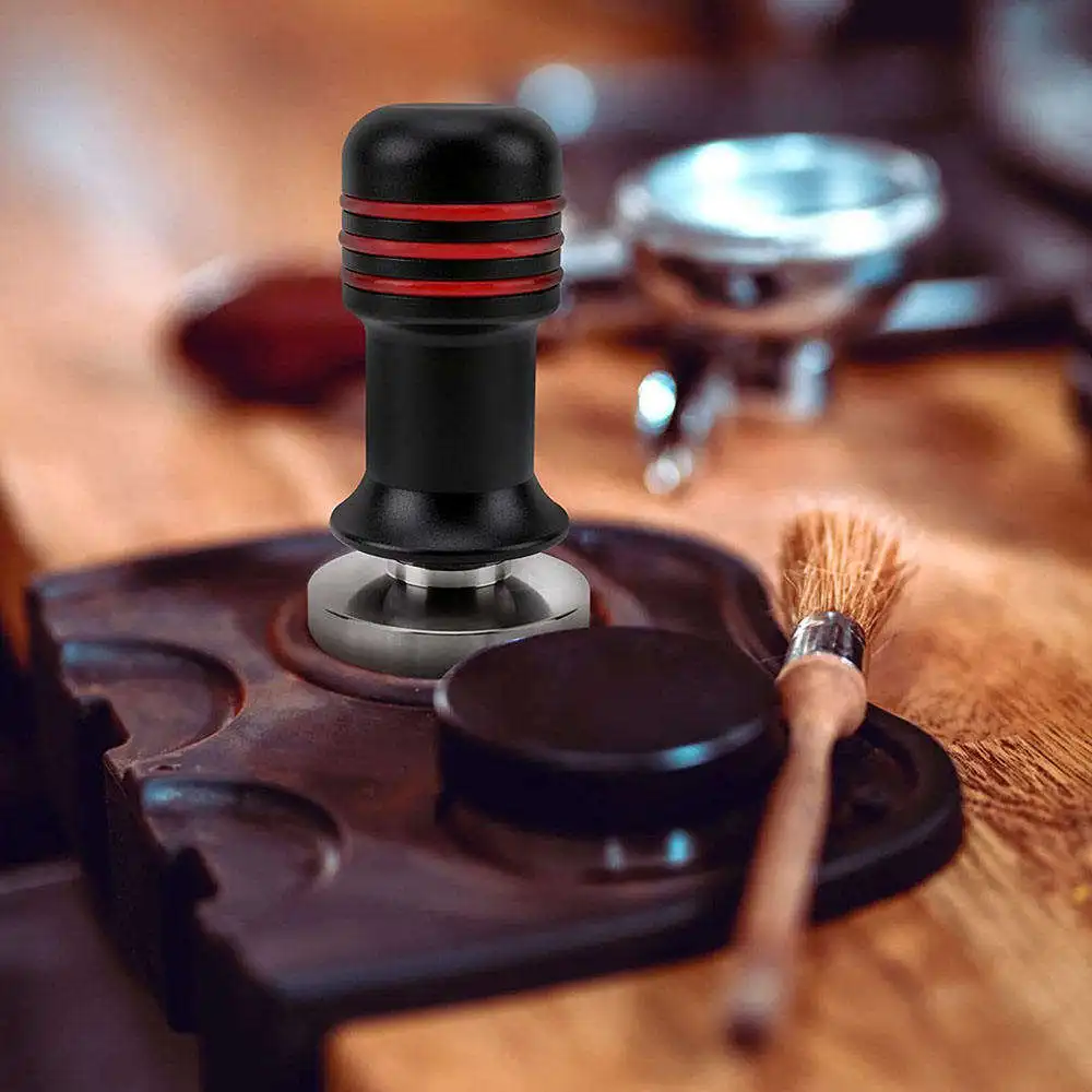 Custom Logo 51 53 58mm Espresso Tamper with Mat Calibrated Espresso Tamper Professional Espresso Hand Tamper