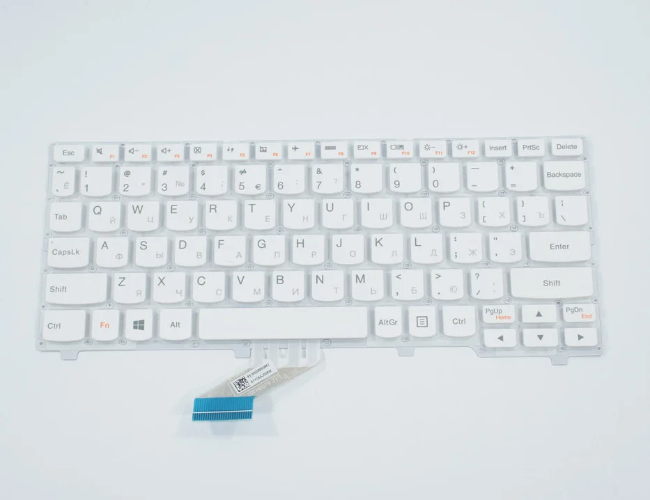 Russian  keyboard for LENOVO IdeaPad 110S-11IBR rus white WITHOUT FRAME SMALL ENTER
