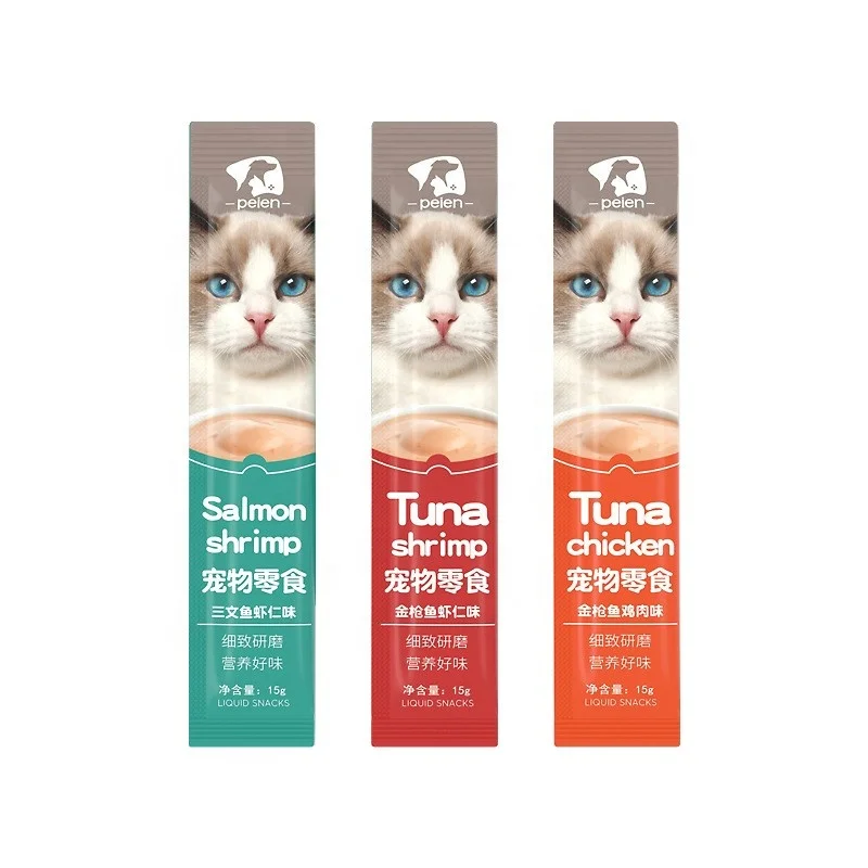 Top Sale Cat Snack 15g Delicious And Nutritious Peien Cat Food Cat Treat Snack Wet Food